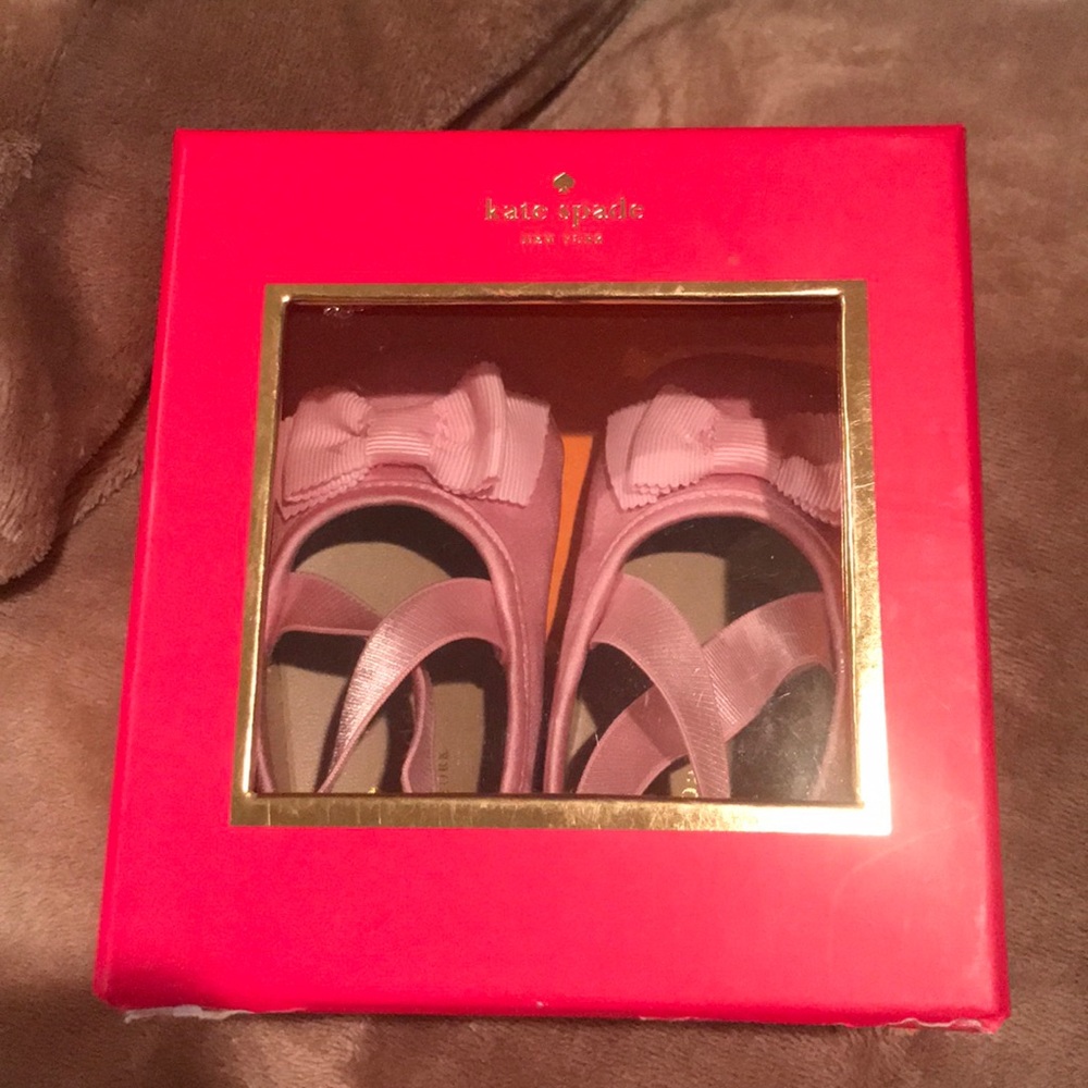 Kate spade baby girl ballet slippers Size2